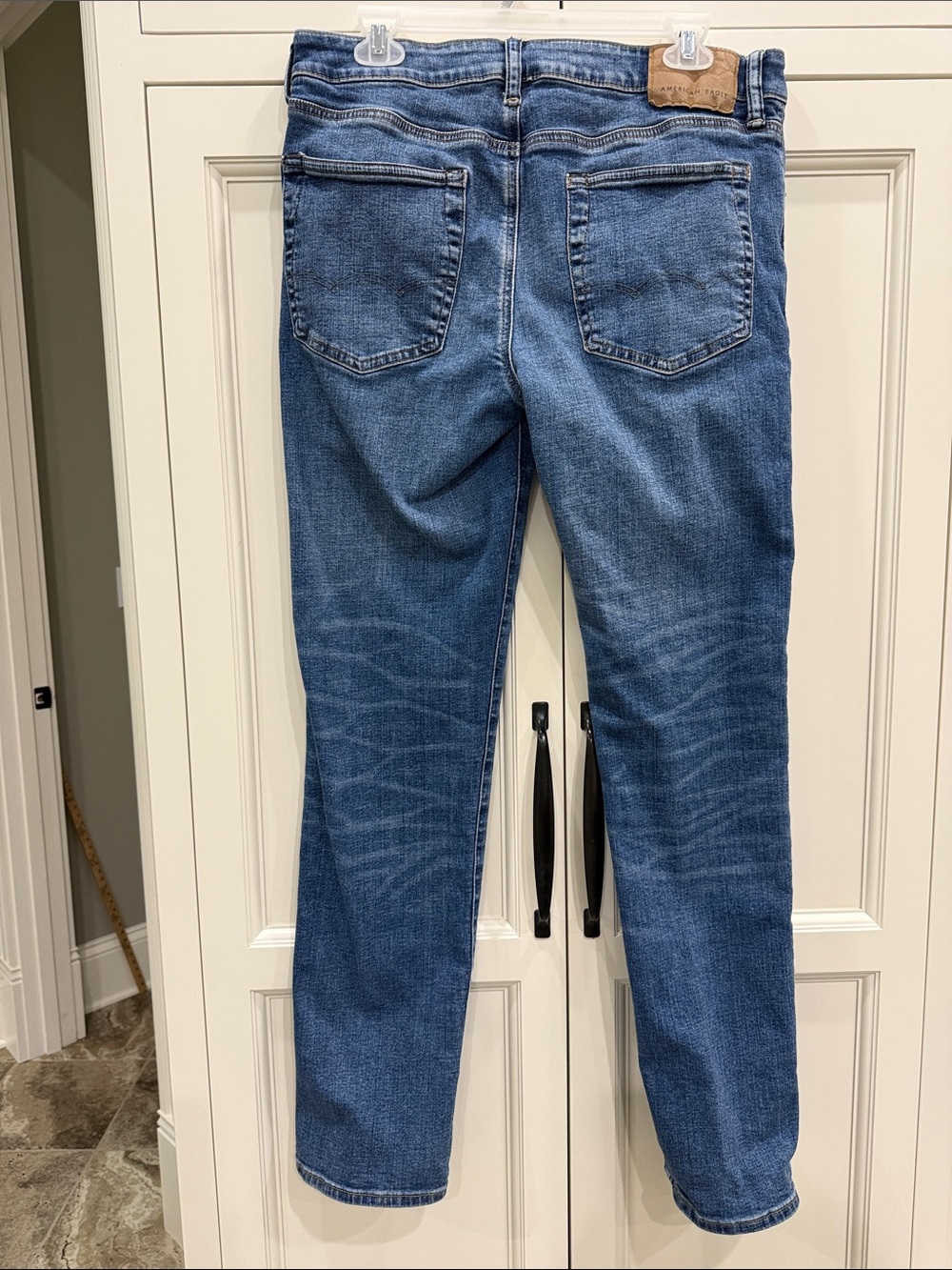 American eagle Mens Size 34X34 slim straight Airflex + Jeans Medium Wash denim
